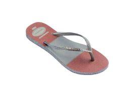 Havaianas Slim Glitter Glam (37/38) - Cinza Gelo 3498