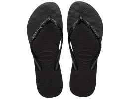 Havaianas Slim Glitter II (Nº39/40) - Preto Cinza Dark 4057 