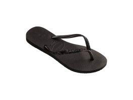Havaianas Slim Glitter II (33/34) - Preto Cinza Dark 4057