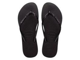Havaianas Slim Glitter II (33/34) - Preto Cinza Dark 4057
