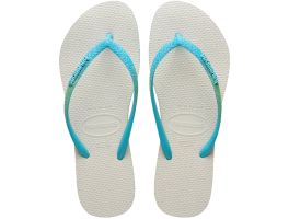 Havaianas Slim Glitter Mix (35/36) - Branco Azul Tradicional 7284 