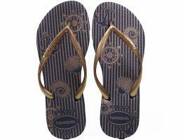 Havaianas Slim Nautical (35/36) - Marinho Dourado 7182