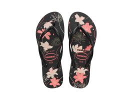 Havaianas Slim Organic (39/40) - Preto Cinza Dark Rosa Bebe 7759