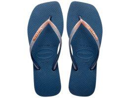 Havaianas Slim Square Glitter (33/34) - Azul Indigo 0089