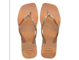 Havaianas Slim Square Glitter Party (35/36) - Dourado 0570