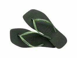 Havaianas Slim Square Glitter (39/40) - Verde Olive 4896 