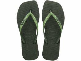 Havaianas Slim Square Glitter (39/40) - Verde Olive 4896 