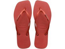 Havaianas Slim Square Logo Metallic (33/34) - Amaranto 9339 
