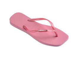 Havaianas Slim Square Logo Mettalic (41/42) - Rosa Chiffon 1105 