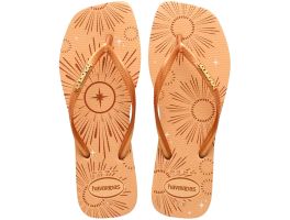 Havaianas Slim Square Mettalic Party (35/36) - Dourado 0570 