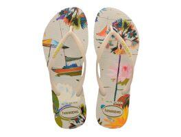 Havaianas Slim Summer Bliss (41/42 ) - Bege Palha 0121
