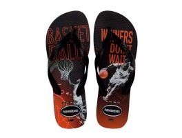 Havaianas Top Athletic (37/38) - Preto Laranja Sunset 7618 