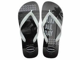 Havaianas Top Athletic (43/44) - Cinza Aço Preto Branco 5671