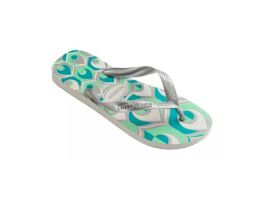 Havaianas Top Spring (33/34-41/42) - Branco Prata Azul Verde 5163