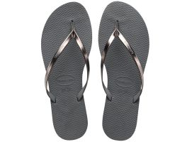 Havaianas You Metallic (33/34) - Cinza Aço Grafite Metálico 5037 