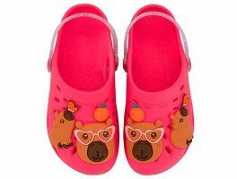 Babuche Hype Capivara 23455 (25-33) - Rosa Escuro Glitter Bv081