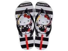 Chinelo Ipanema Hello Kitty 27396 (33-40) - Branco Preto Vermelho Bt383