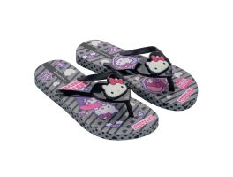 Chinelo Ipanema Hello Kitty And Friends 27389 (23-34) - Cinza Preto Rosa Bo819 