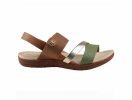 Sandália Modare 7125.233 (34-39) - Camel Verde Salvia Dourado 105380 