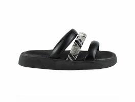 Tamanco Moleca 5469.146 (34-39) - Preto Cristal Prata 94791