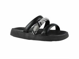 Tamanco Moleca 5469.146 (34-39) - Preto Cristal Prata 94791