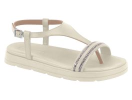 Sandália Moleca 5490.126 (34-39) - Branco Off Cristal 94073