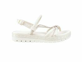 Sandália Moleca 5539.103 (34-39) - Branco Off Cinza 100726 