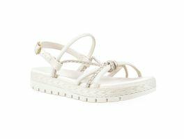 Sandália Moleca 5539.103 (34-39) - Branco Off Cinza 100726 