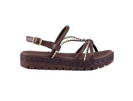 Sandália Moleca 5539.103 (34-39) - Chocolate Creme 102108 