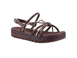 Sandália Moleca 5539.103 (34-39) - Chocolate Creme 102108 