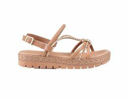 Sandália Moleca 5539.103 (34-39) - Nude Creme 84112 