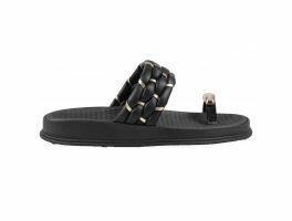 Tamanco Moleca 5556.111 (34-39) - Preto Dourado 16579