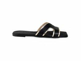 Tamanco Moleca 5558.101 (34-39) - Dourado Preto 17140