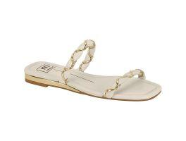 Tamanco Moleca 5559.104 (35-40) - Branco Off Dourado 35432
