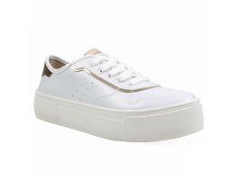 Tenis Moleca 5658.539 (34-39) - Branco Dourado 17165