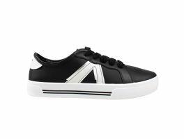 Tênis Moleca 5667.753 (34-39) - Preto Branco Prata 51153