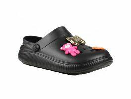 Babuche Moleca 5832.102 (34-39) - Preto Ouro Claro Laranja Pink 106778