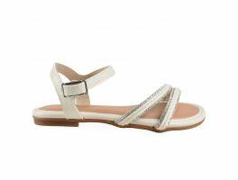 Sandália Molekinha 2157.1203 (25-34) - Branco Off Cristal 99220