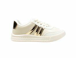 Tenis Molekinha 2575.115 (28-36) - Branco Off Glitter Dourado 105974