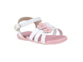 Sandália Molekinha 2743.102 (19-25) - Branco Rosa 78968 