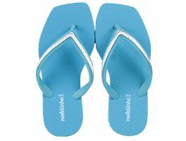 Chinelo Molekinha 2368.101 (27-36) - Azul Jeans Prata 104097 