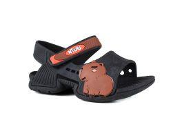 Sandália Nilqi Capivara Flor 150.9.4 (21-32) - Preto 