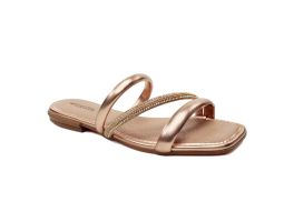 Tamanco Mississipi Rives MB751-0001 (34-39) Cx c/9 Pares- Rives Metal Rose Ouro Light 
