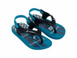 Chinelo Rider Street Fun Baby 11810 (19-25) - Azul Preto Branco Bq668 