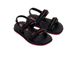 Sandália Ipanema Baby 27404 (19-25) - Preto Rosa BS560 