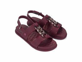 Sandália Zaxy Glam 19222 (33-40) - Vermelho Cereja Profundo Br402 