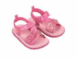 Sandália Zaxynina Fashionista 19278 (19-27) - Rosa Glitter Bq939 