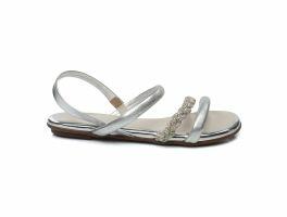 Sandália Beira Rio 8367.641 (34-39) Prata Aurora Boreal 11408 