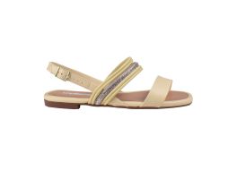Sandália Moleca 5435.554 (34-39) - Manteiga Creme Ouro Claro 105525 