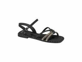 Sandalia Moleca 5547.104 (34-39) - Preto Grafite Hema Cristal 99866